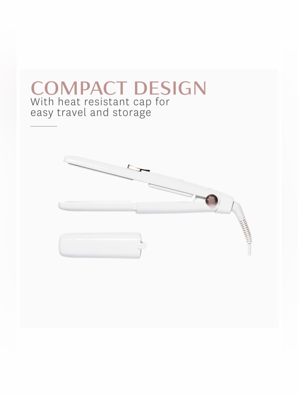 NIB T3 SinglePass Compact 0.8” Travel Ceramic Hair Straightening Flat Iron NEW - Picture 4 of 7